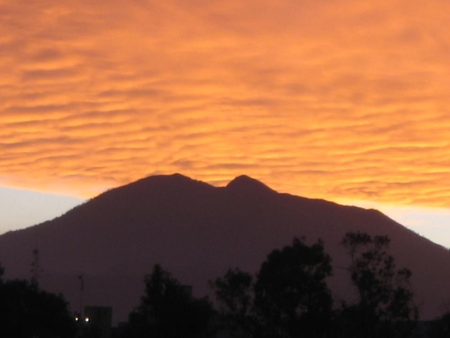 Atardecer en el Ajusco